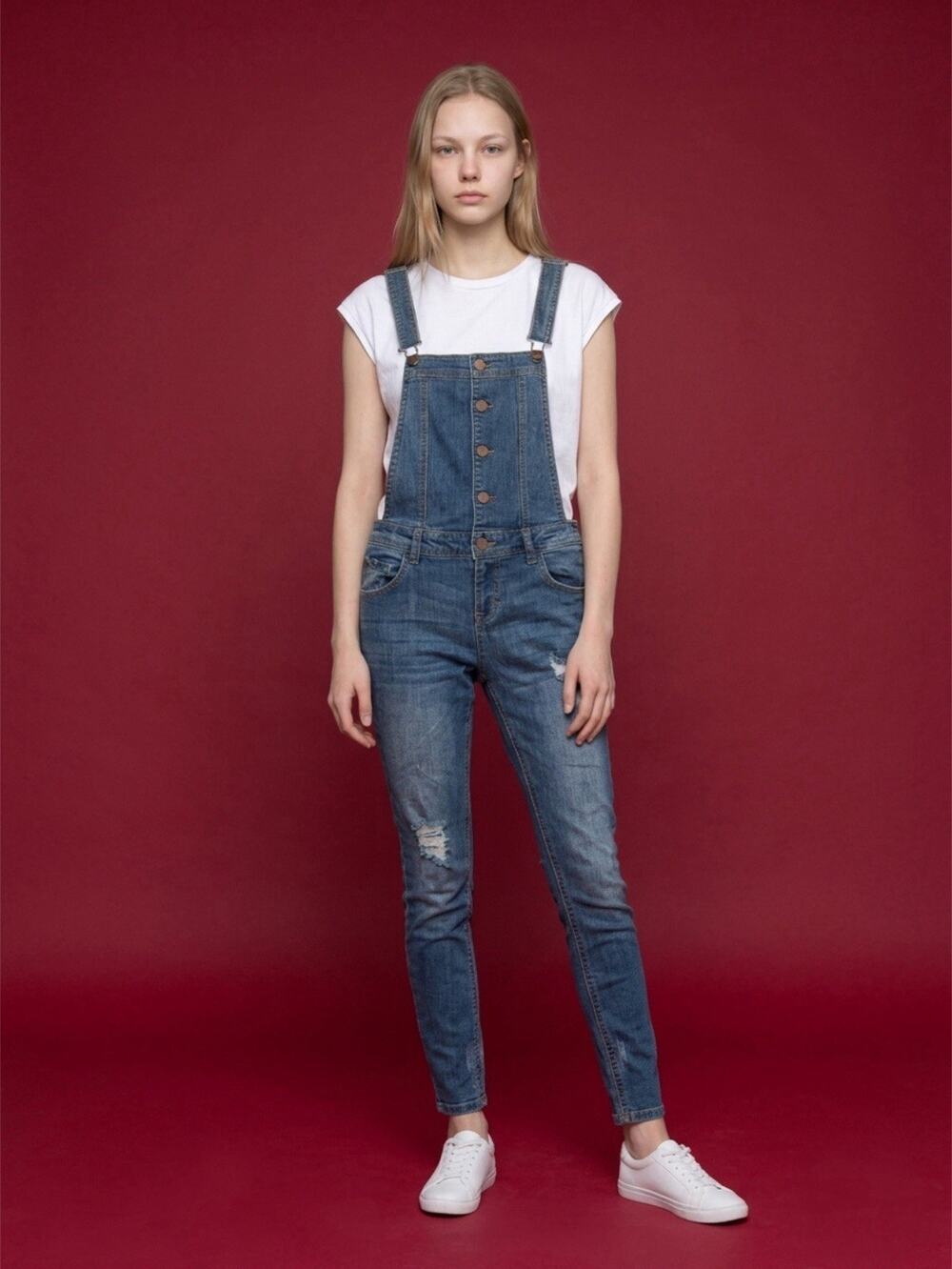 Y2K Tinseltown Denim Jumpsuit Medium Blue Junior S Streetwear Festival Grunge
